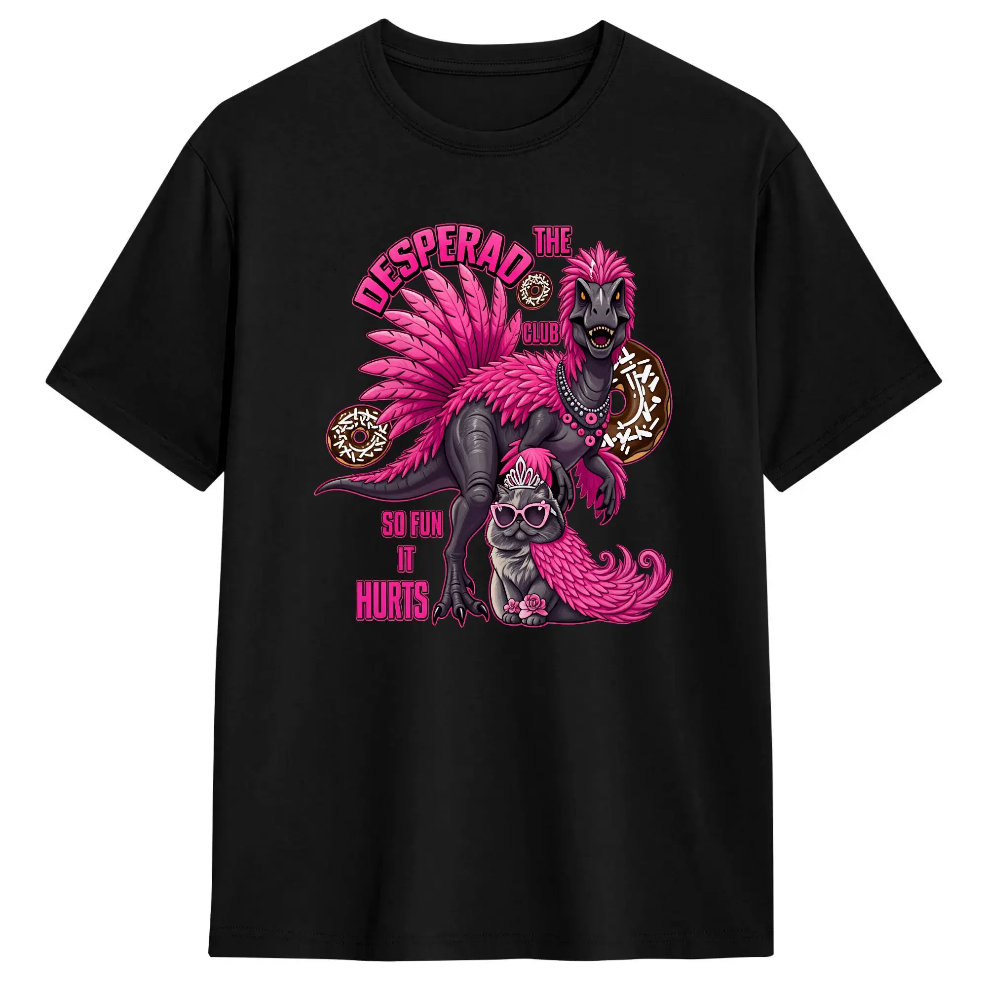 Streetwear T Shirt Summer Dungeon Crawler Carl Desperado Club Donut and Mongo Hip Hop T Shirts  100 Cotton Tshirt Short Sleeve