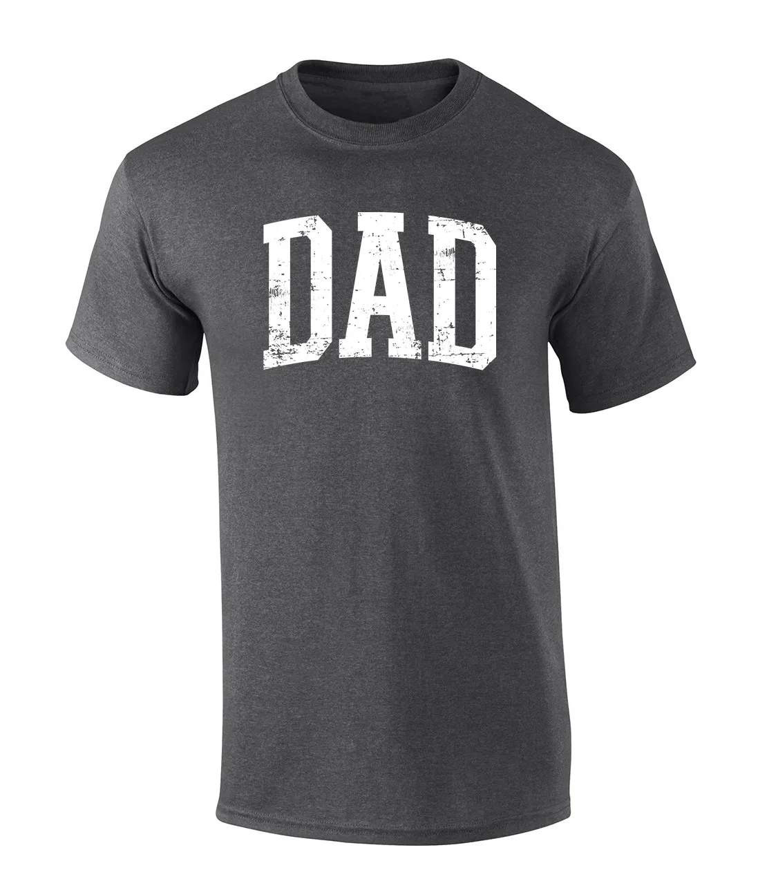 Mens Father's Day Grunge Distressed Dad Cool  T Shirt Heather