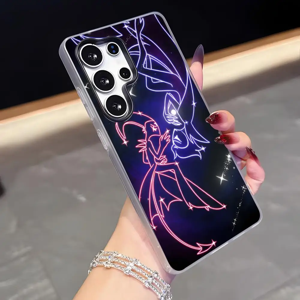 Hazbin Hotel Phone Case For Samsung S26 S25 Plus S24 Plus S22 Ultra S23 FE S21 Plus S21 Ultra Jelly Cover
