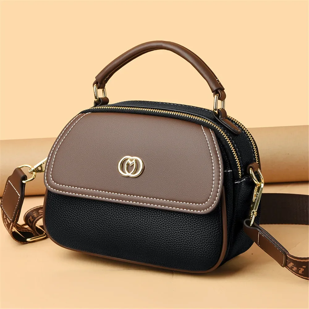 Vintage Soft Leather Shoulder Bags Female Luxury Handbags Women\'s Packet New Designer Fashion Small Crossbody Bag and Purses Sac