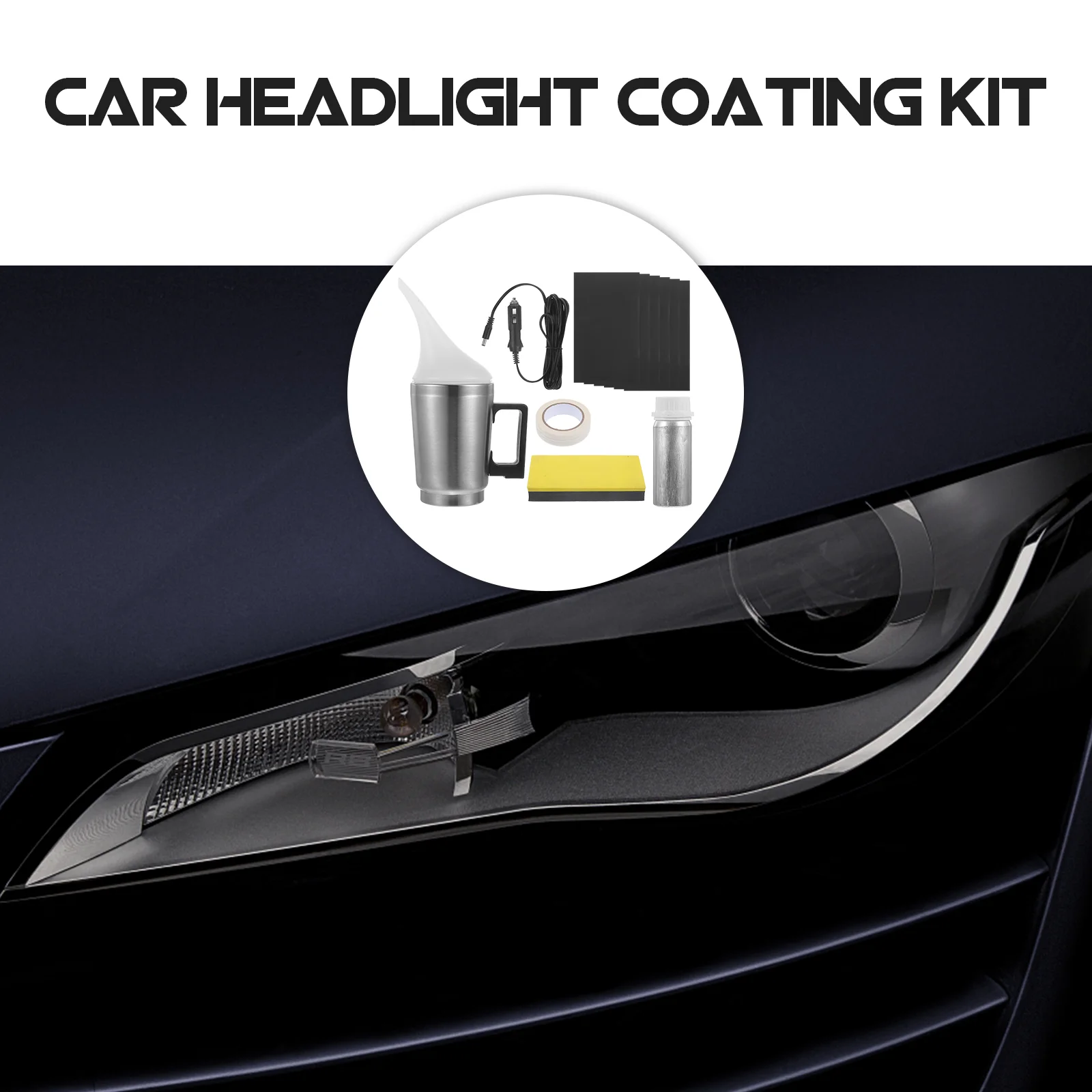 Tailights Headlight Repair Polymer Restoration Kit Taillight Tint Tool Car Renovation Small Suit Auto Atomizing Cup Film for