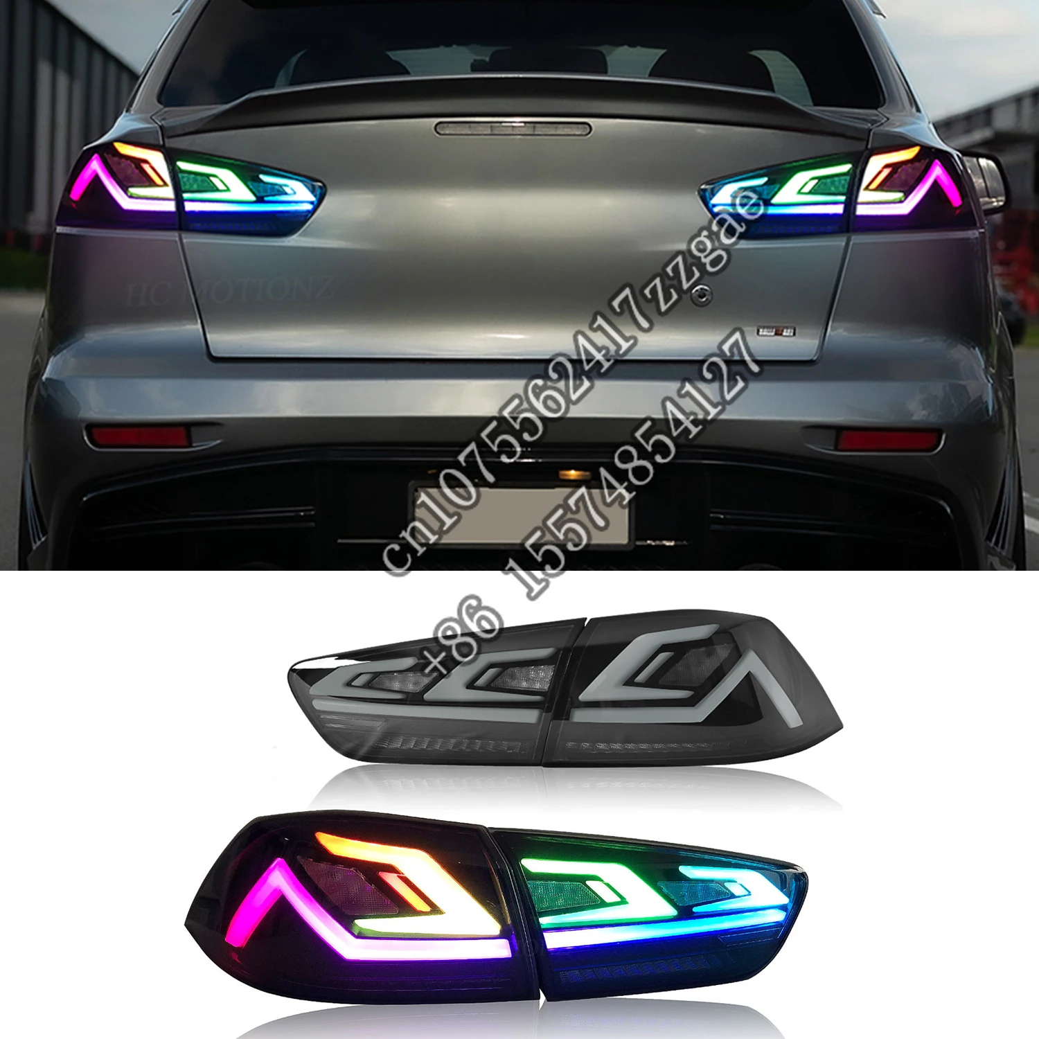 

Upgrade Full LED RGB DRL taillight taillamp For Lancer 2007-2018 Rear Lamp Back Light plug and play assembly