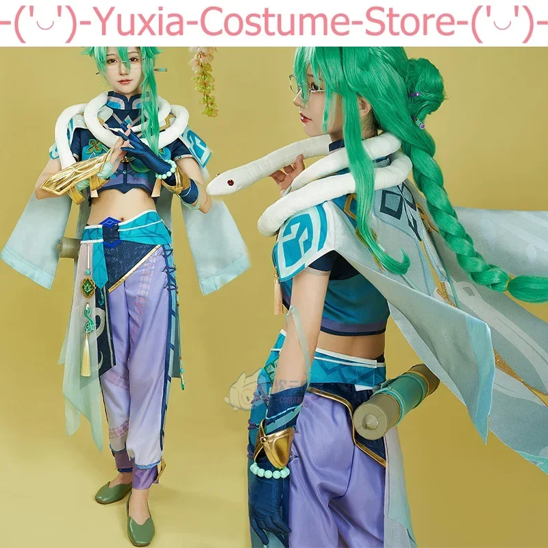 Genshin Impact Liyue Is Not A Pharmacist Baizhu Man Cosplay Costume Cos Game Anime Party Uniform Hallowen Play Role Clothes