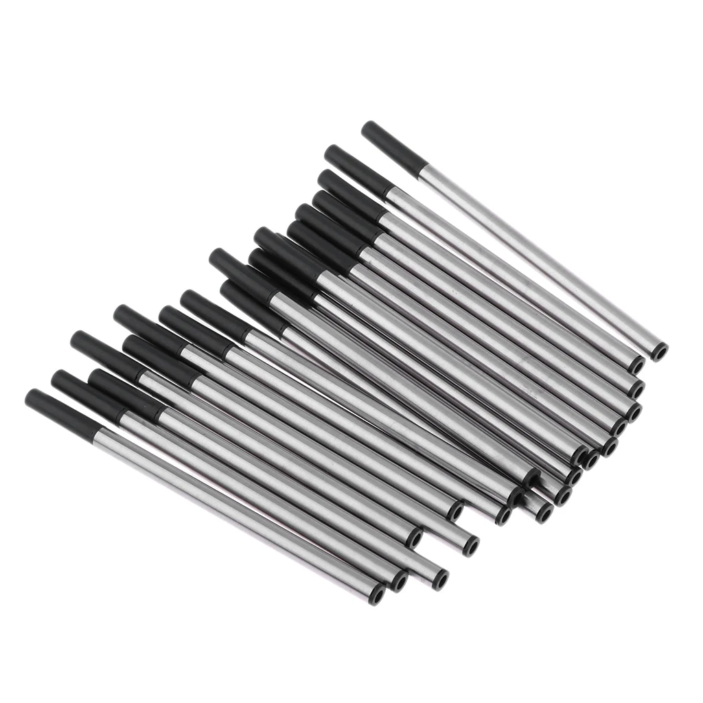 

20 шт., стержни для шариковой ручки, гладкие, прочные, для письма, для детей, взрослых, учебный подарок