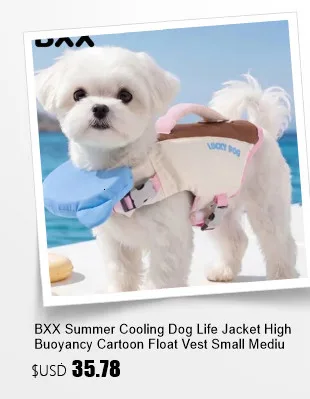 High Buoyancy Dog Life Jacket Adjustable Safety Flotation Vest For Small Medium Large Dogs Swimming Activities