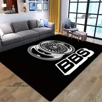 3D BBS racer Retro printed carpet Non-slip carpet bedroom decoration living room decoration washroom floor mat birthday gift