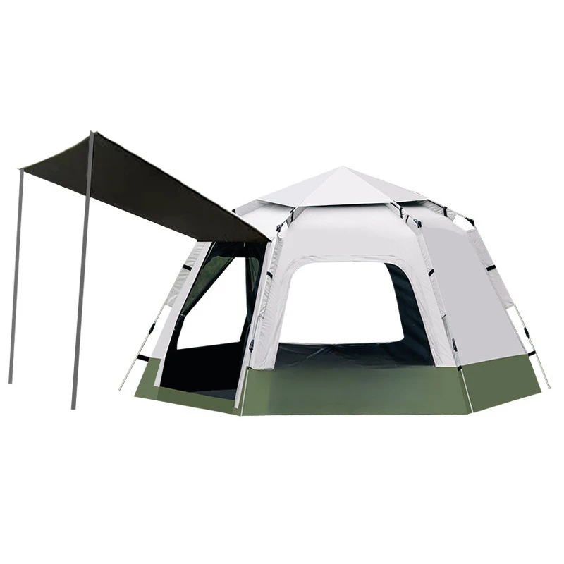 

Camping tent outdoor portable camping vinyl hexagonal tent picnic camping