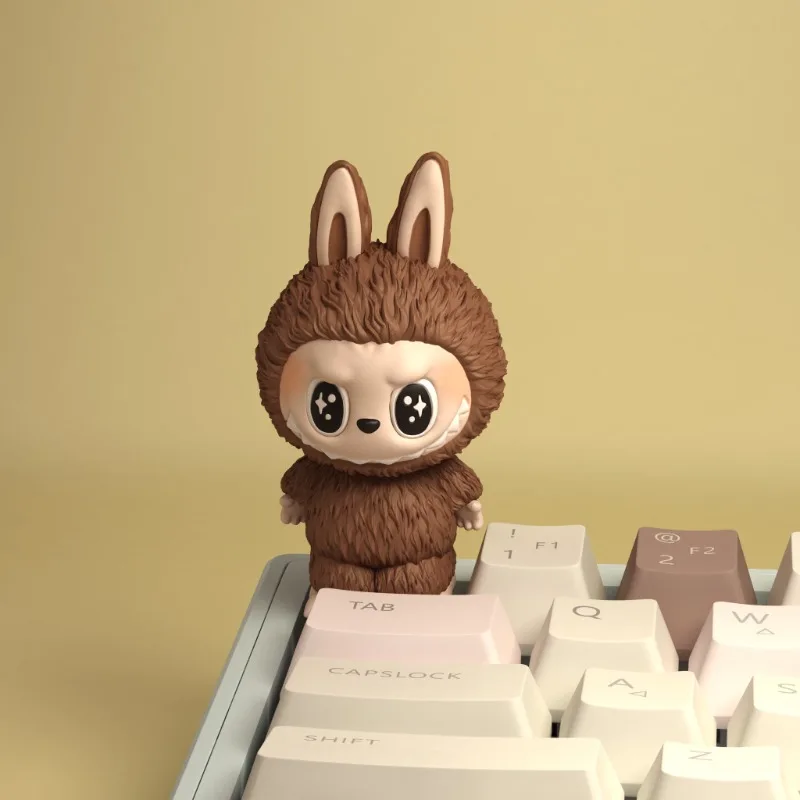 

New Labubu Cartoon Peripheral Figure Keycap Anime Kawaii Home Game Mechanical Keyboard Resin Keycap ESC Keypad Boyfriend Gift