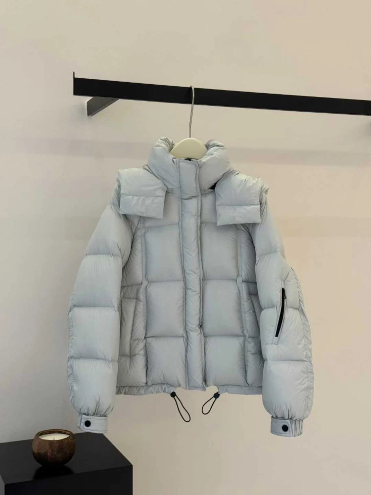 90% pato branco puffer casaco de inverno novas mulheres parkas na moda lazer com capuz quente grosso para baixo jaqueta feminina outerwear streetwear