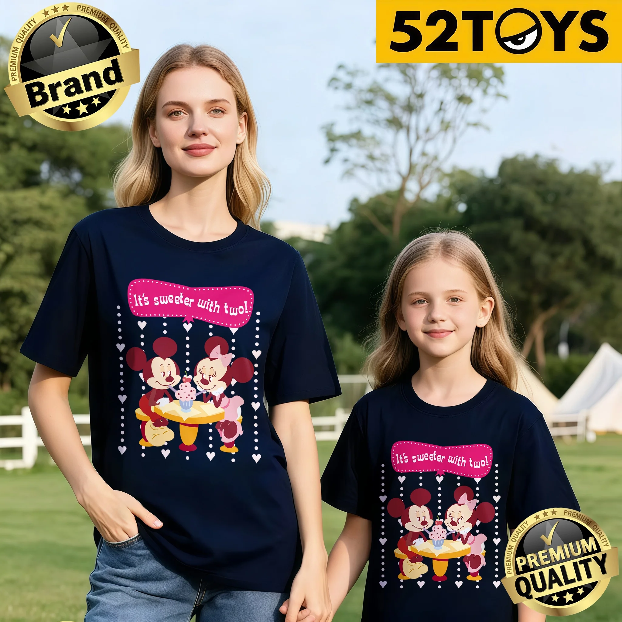 

Children's clothing featuring Minnie and Daisy cartoon characters - 2026 summer best-selling pure cotton loose T-shirt