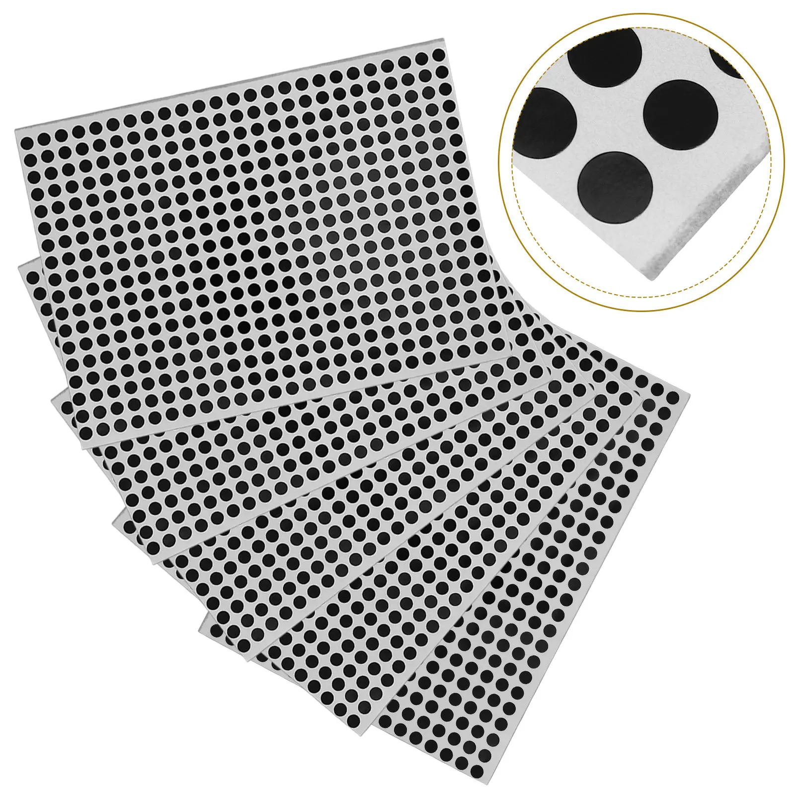 

10 Sheets Blank Circle Sticker Labels Small Dot Stickers Self-Adhesive Color Coding Decals for School Office Home Storage