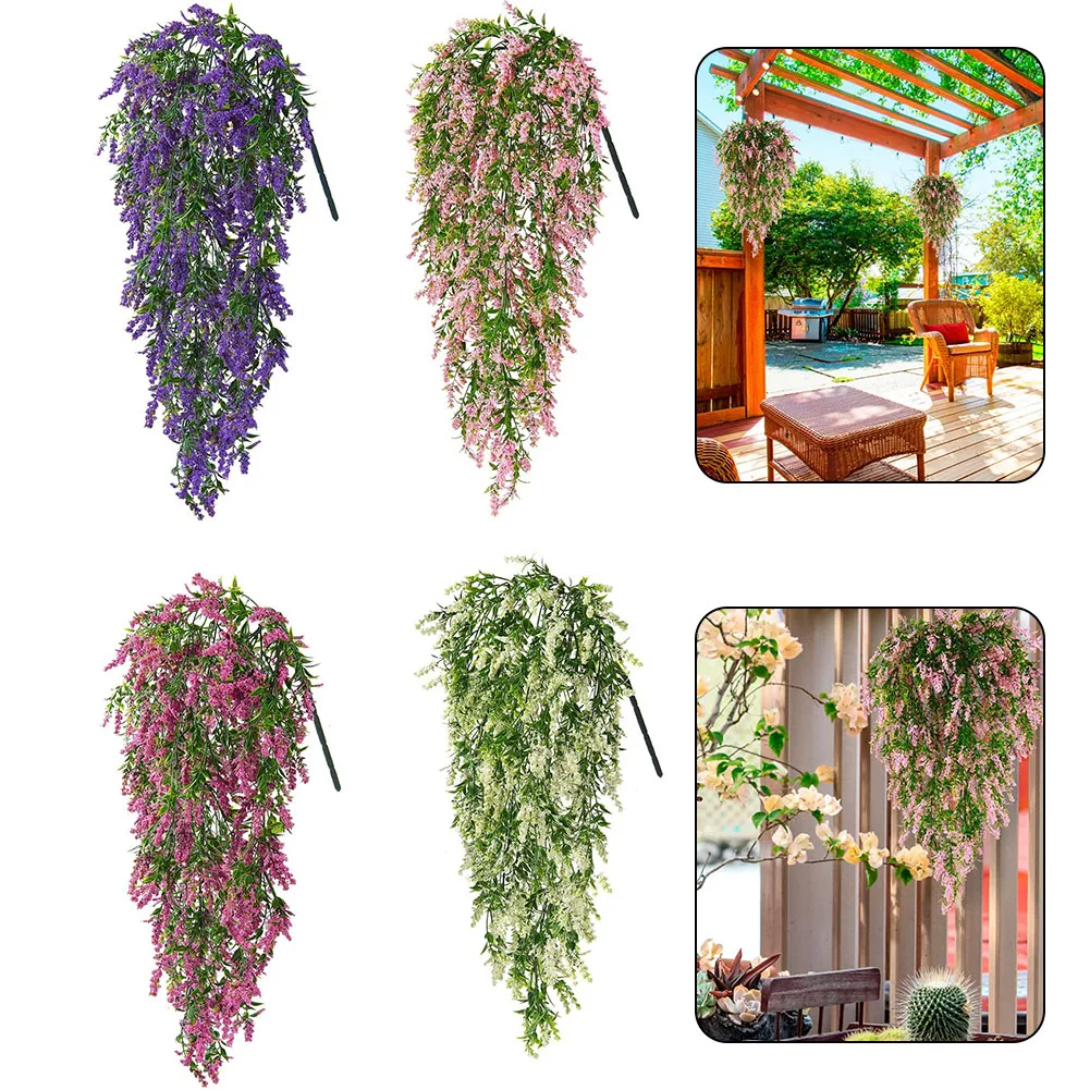 Artificial Fake Flowers Hanging Plants  Vine Plant Indoor Outdoor Decor Vines Leaves Diy Wall Green Wedding Decoration