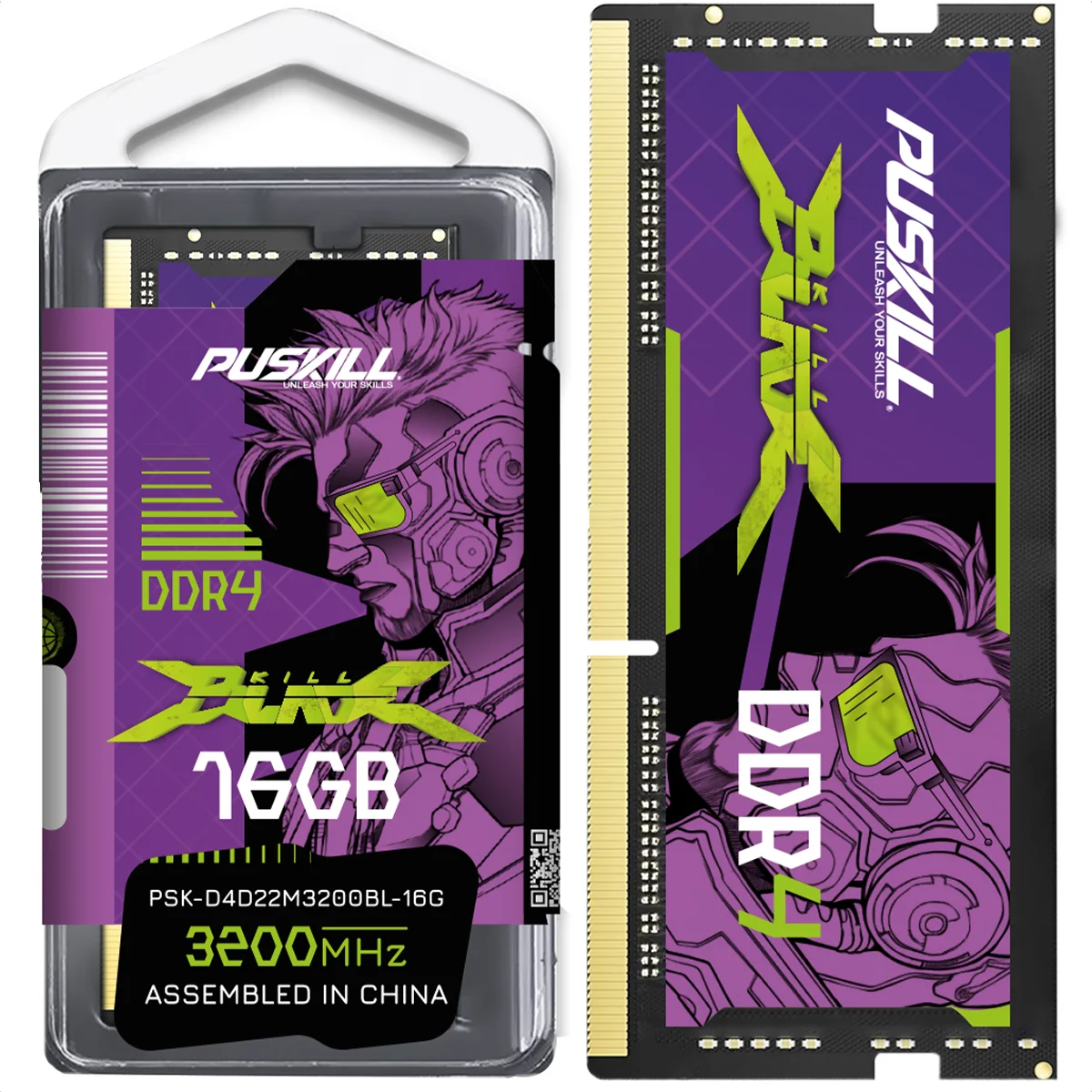 Memória Notebook Puskill Killblade 16gb Ddr4 3200mhz Cl22