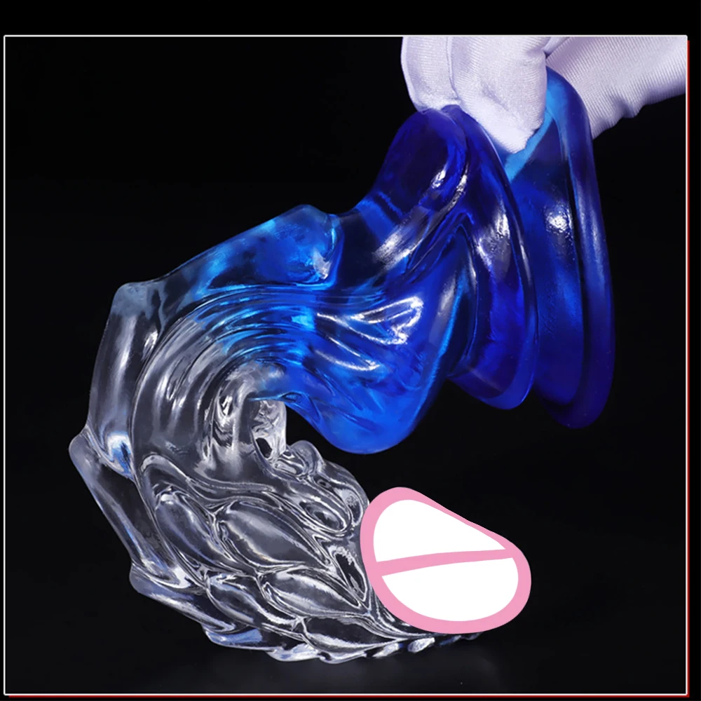 3 size Dragon Style Dildo with Suction TPE Penis Base Soft Realistic Auns Dilation Plug Prostate Massager Sex Toys for Adult - view 2