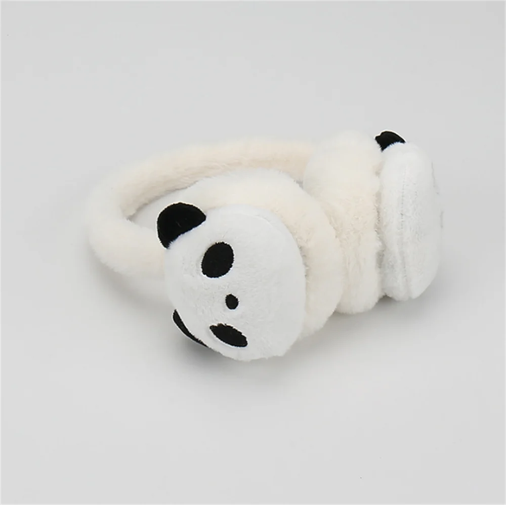 Cartoon Panda Earmuffs Cute Children\'S Winter Warm And Velvet Earmuffs Soft Plus Children Earlaps Gifts Ears-Muffs New 1pcs