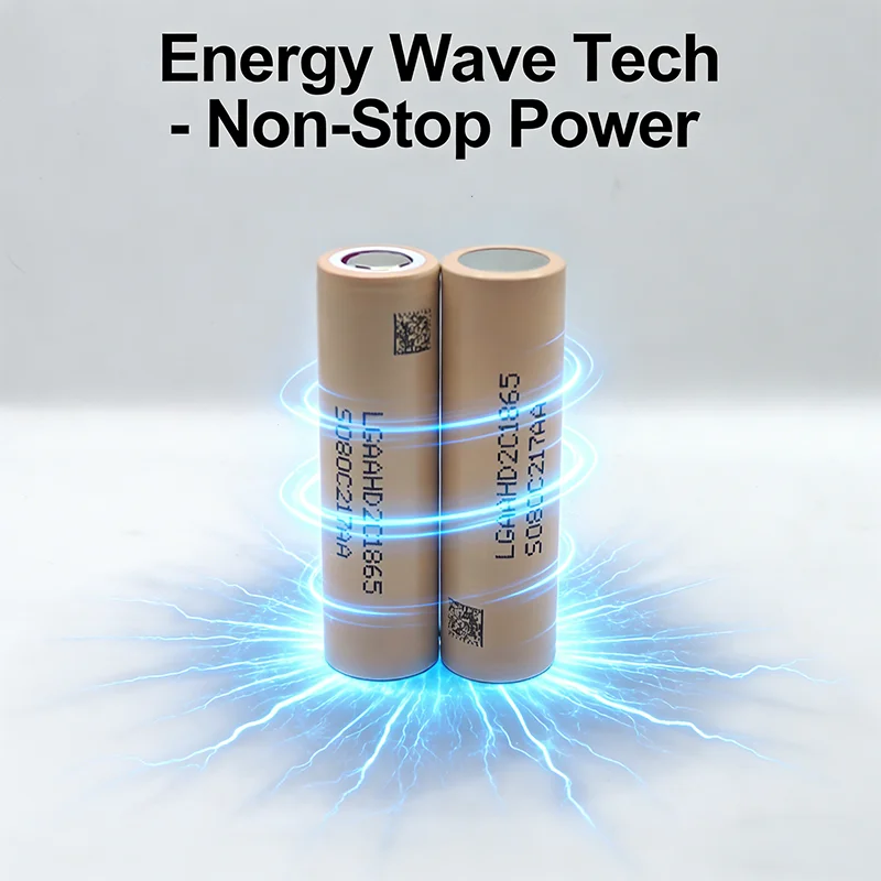 100% New Original  LGAAHD 18650 High Discharge 3.7V 4800mAh 18650 Rechargeable Battery Flashlight Flat-top Lithium Battery view 2