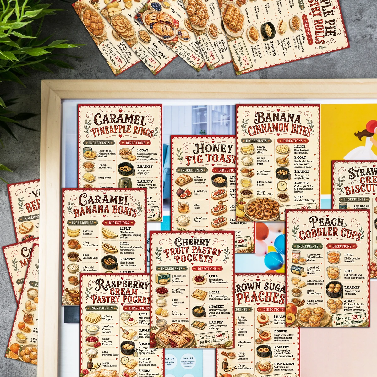 20 Stück Vintage-Heißluftfritt – Food Snacks Ideas Bewertung und Preis