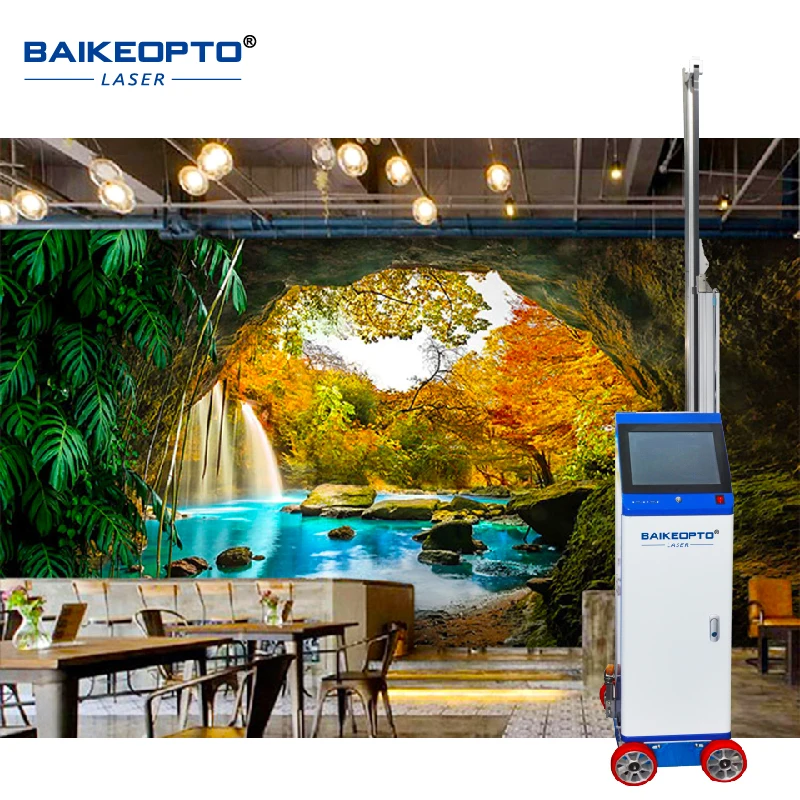 AI Smart Uv Muurschildering Machine Robot Automatisch Wandpaneel 3d Verticale Muurschildering Printer Drukmachine Muurprinter