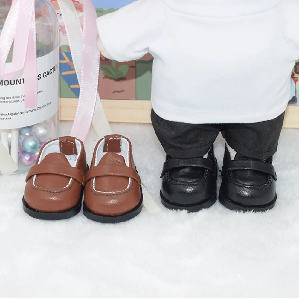 20CM Doll Shoes Clothes Accessories For 1/12 Dolls Casual Wear Shoes Fashion PU leather Shoes DIY Doll Gift Toys Dolls Accessory