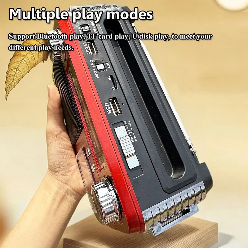 محمول عتيق FM AM SW راديو شحن بالطاقة الشمسية أجهزة الراديو في حالات الطوارئ سماعة لاسلكية تعمل بالبلوتوث المتكلم مع مصباح ليد جيب على مدار الساعة مخرج تيار مستمر