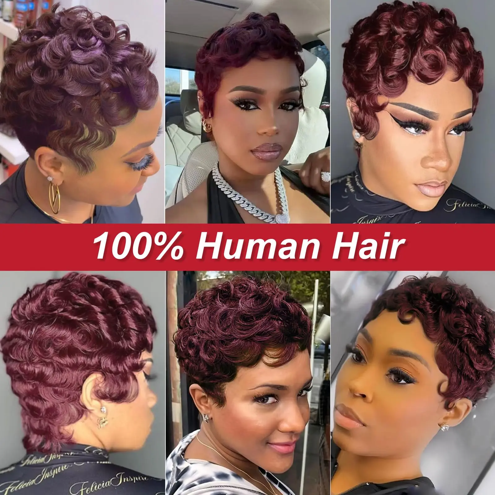 قصيرة مجعد عابث قطع الباروكات شعر الإنسان الباروكات رخيصة للبيع البرازيلي باروكة من شعر طبيعي آلة صنع مجعد عابث الباروكات للنساء #2