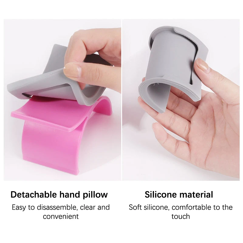 U Shape Nail Art Hand Pillows Cushion Holder Table Arm Rest Cushion Silicone Table Nail Wrist Support Pad Special For Manicure