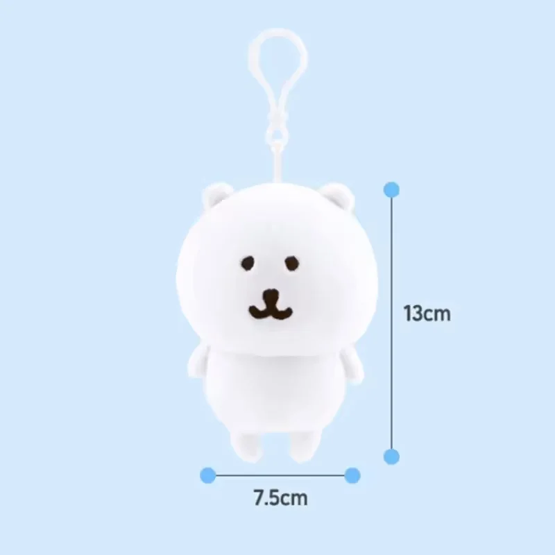 Lindo llavero de oso autoadhesivo, adorno colgante, muñeca de dibujos animados Kawaii para bolsos, mochila, llaves de coche, Idea de regalo divertida