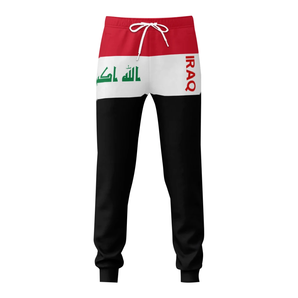 

Мужские спортивные штаны с флагом Ирака, брюки с карманами, джоггеры, футбол, многофункциональные спортивные штаны с завязкой