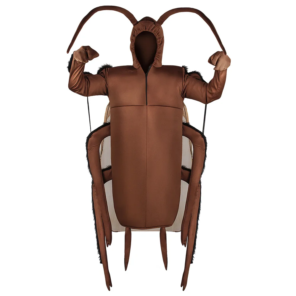 2023 New Funny Halloween Animal role Play Cockroach Cosplay Costume Outfit Funny for Adult