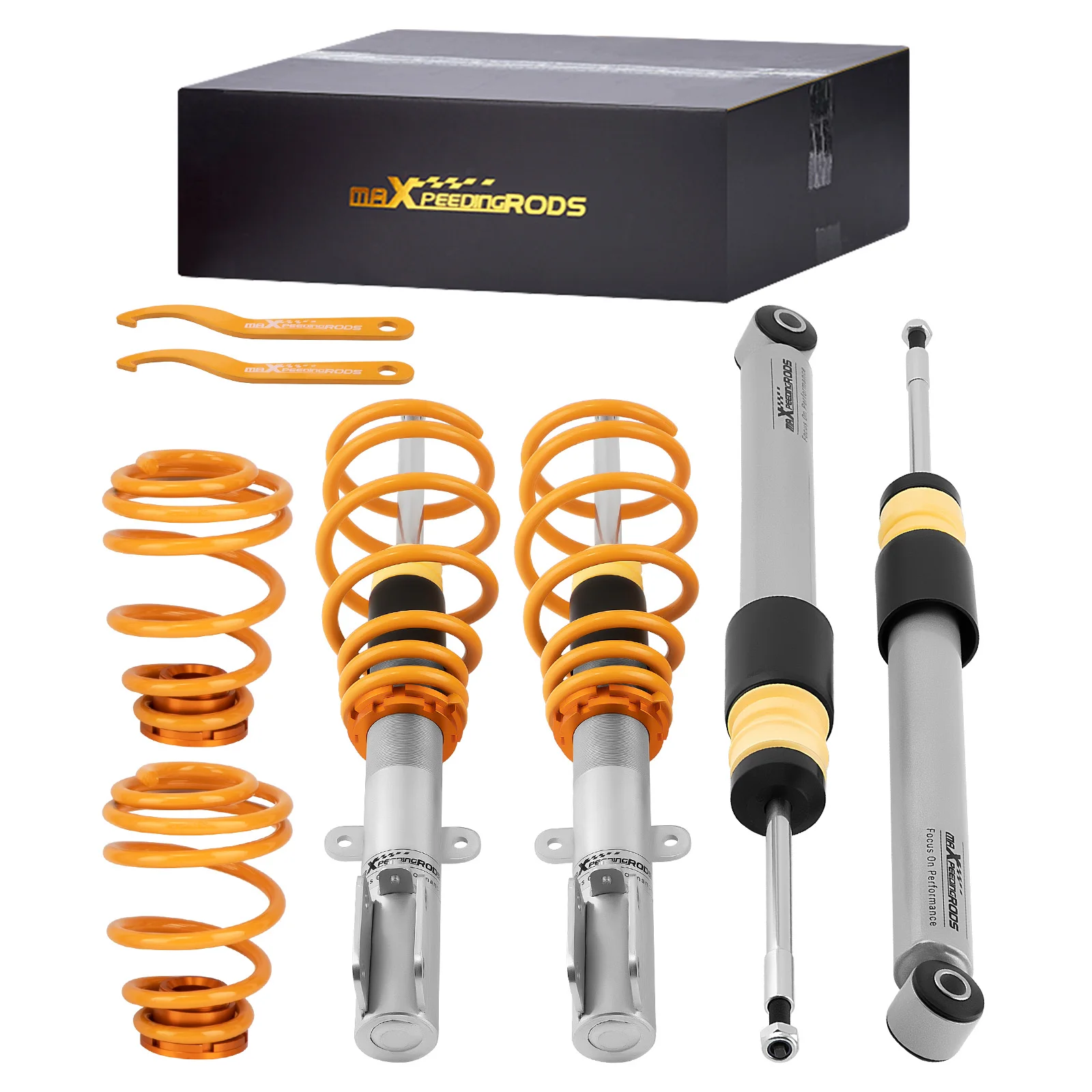 MaXpeedingrods Coilover Shocks for RENAULT CLIO III 2005-2012 Adjustable Lowering Coilovers Shocks Absorbers