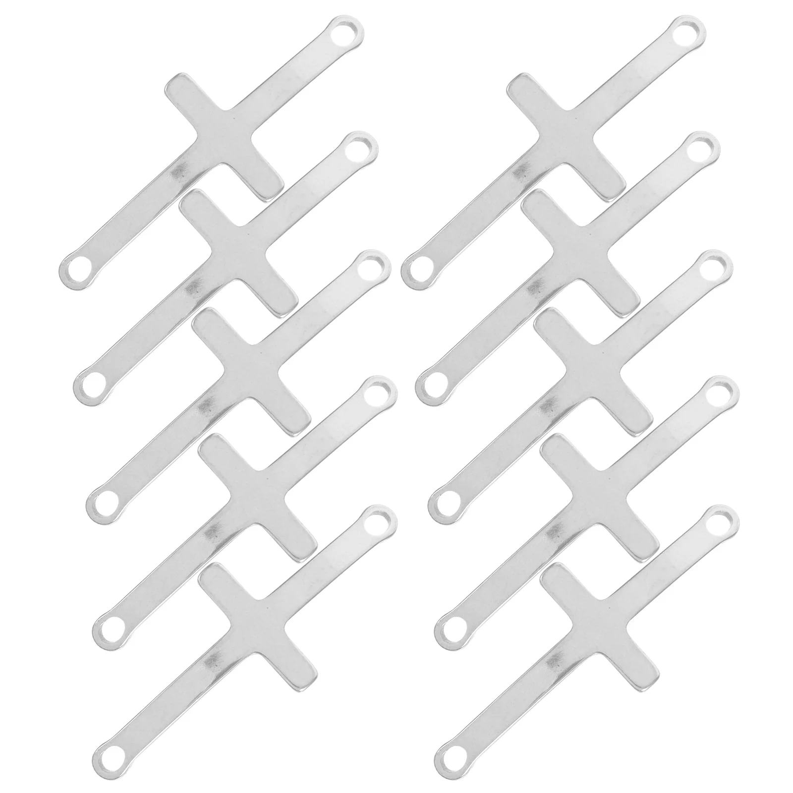 

10pcs Cross Pendant Stainless Steel Necklace Charms Jewelry Making DIY Gifts Bracelet Earrings Craft Project Accessories