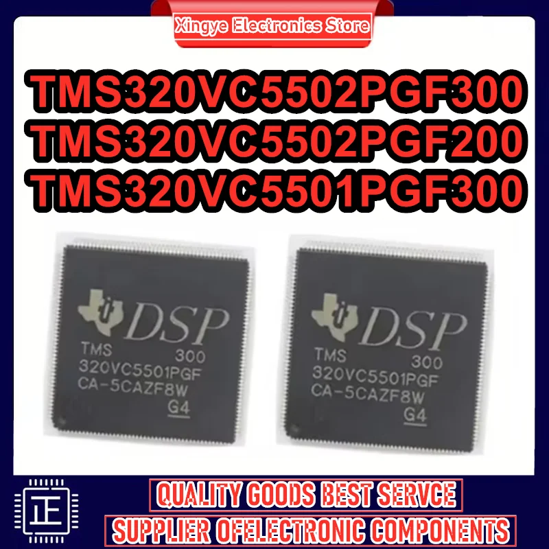 TMS320VC5501PGF300 TMS320VC5502PGF300 TMS320VC5502PGF200 TMS320VC5502PGF300 TMS320VC5501PGF TMS320VC5502PGF TMS IC Chip TQFP-144