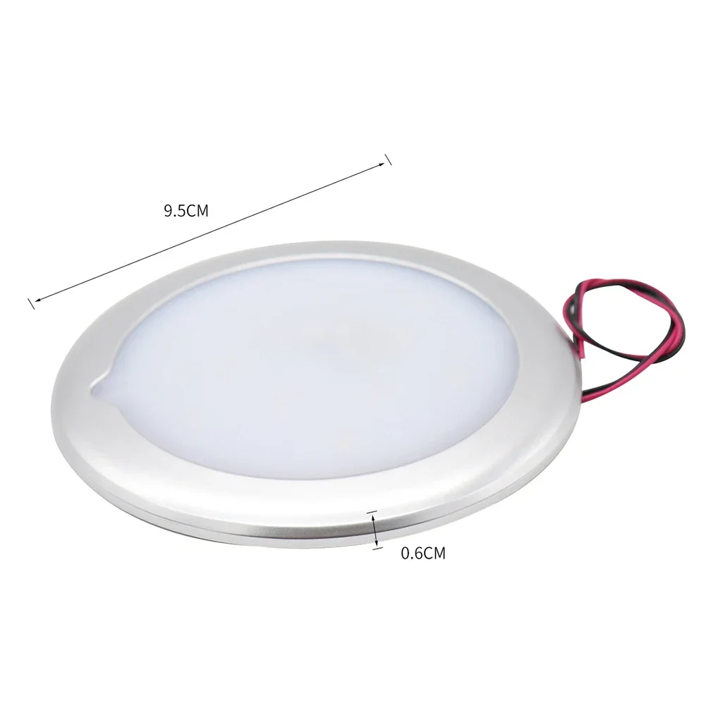 10-1PCS RV Roof Ceiling Lights IP67 Waterproof 5 Gear Touch Dimmable Camper Caravan Marine Interior Reading Lamp LED Dome Light