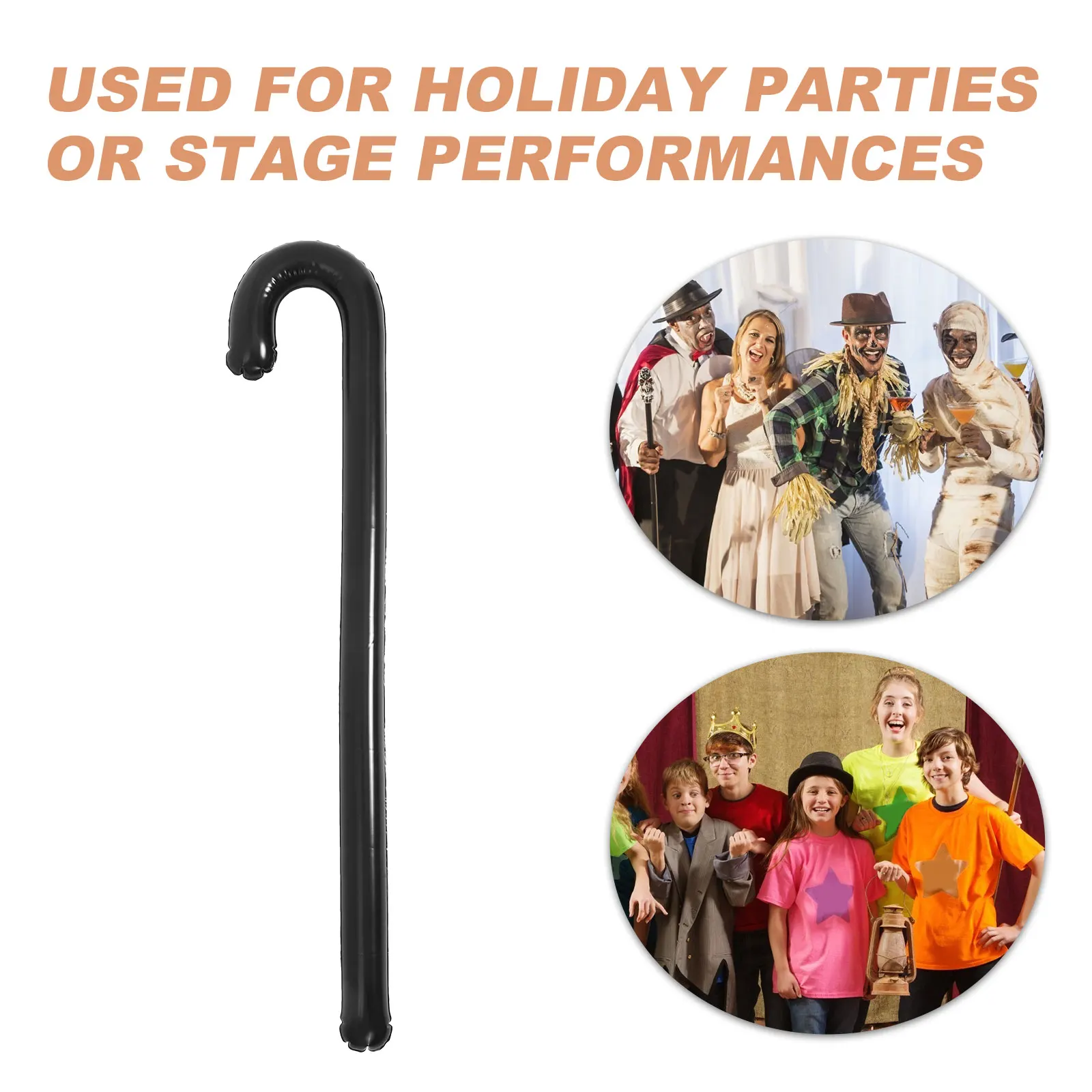 

Blow-up Walking Stick Large Crutch Prop Funny Inflatable Crutch Prop Fake Walking Stick Cane Halloween Costume Party Decoration