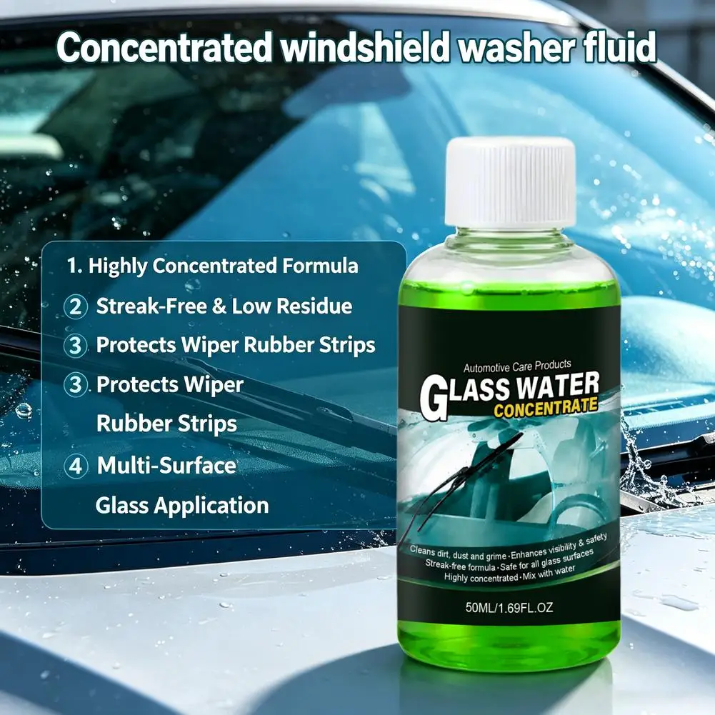 Auto Glass Cleaning Agent Removes Dirt Grime Improve Driving Visibility Car Glass Water Concentrate Windshield Cleaner Liquid