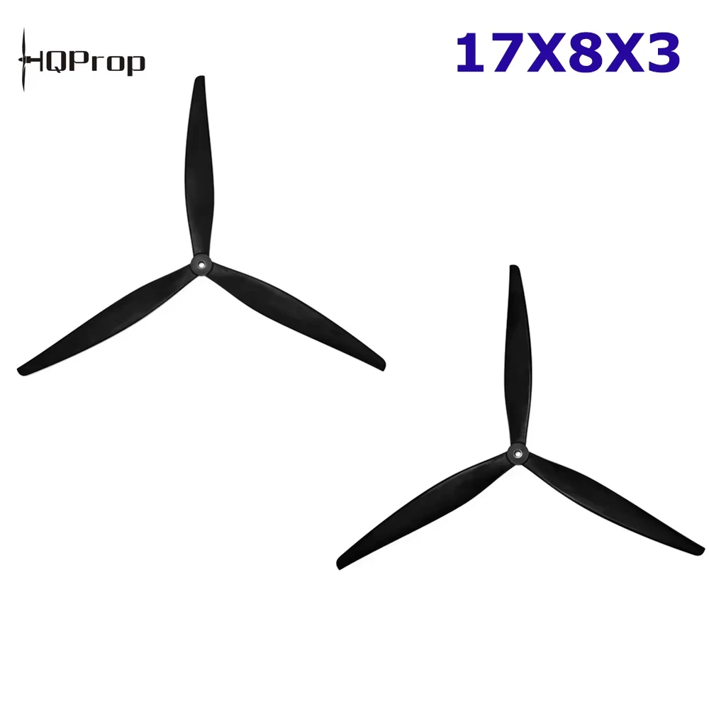 2pair HQProp 17X8X3 Propeller 2CW 2CCW Black-Glass Fiber Reinforced 17 Inch Prop For RC model/Mulitcopter/Drone Parts