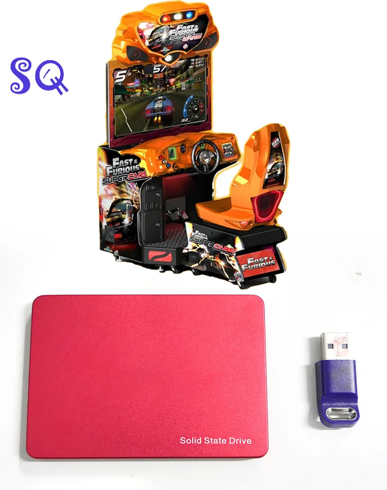 Arcade Games Coin-Operated Video Racing Games Dongle Hard Drives Fast and Furious Games