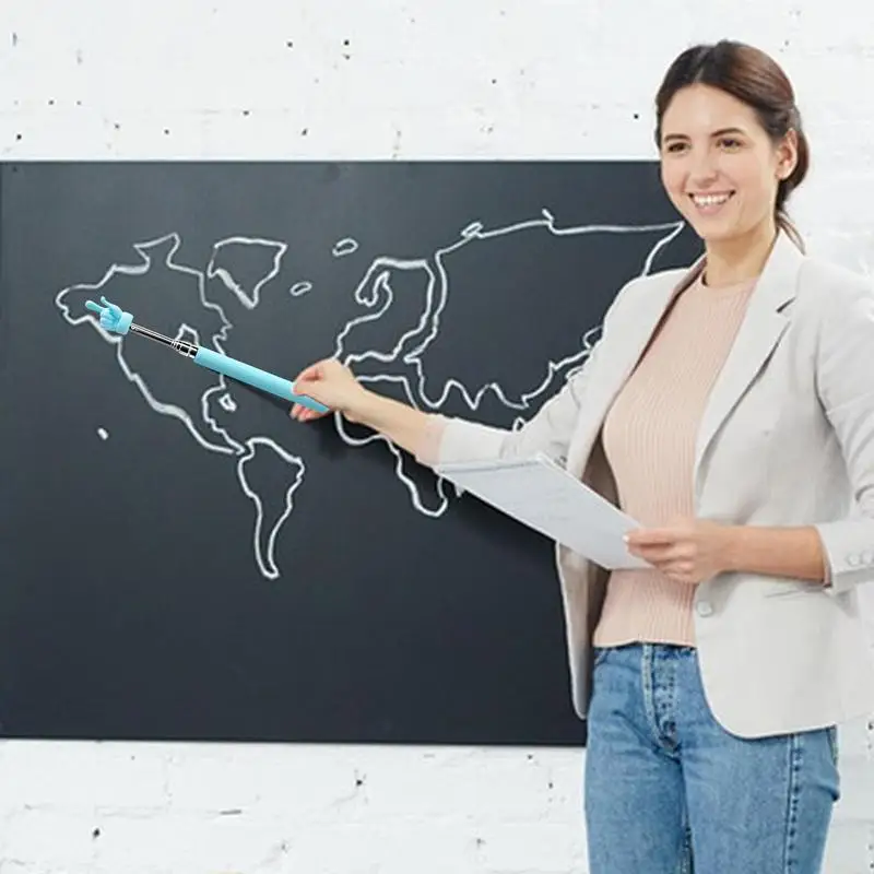 Retractable Teacher Pointer Telescopic Teaching Pointer Presenter Whiteboard Pointer Gift For Teachers Presenter Extends Design