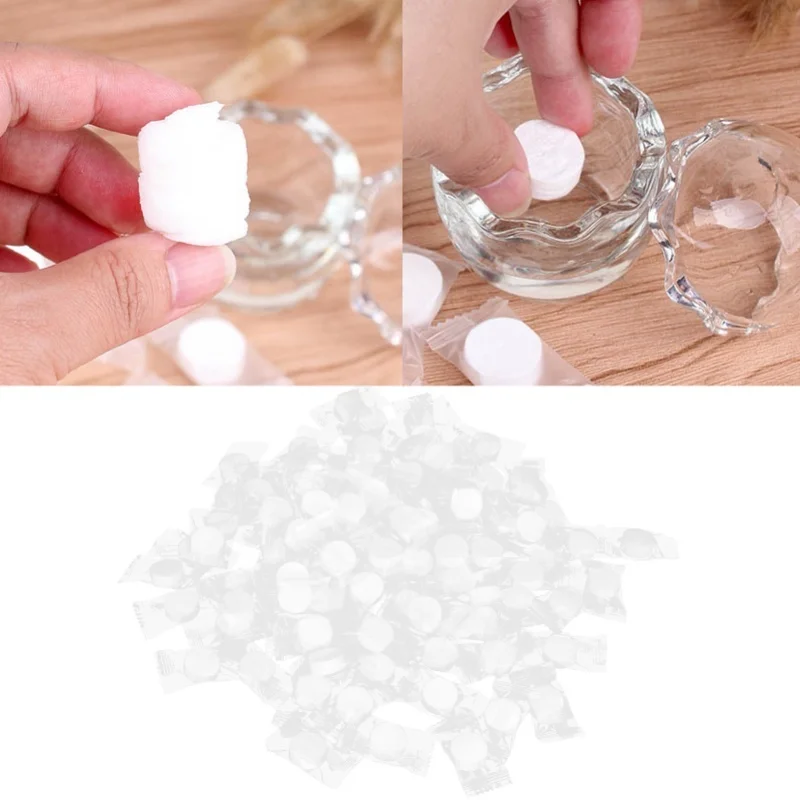 100 قطعة من المناشف المضغوطة، منشفة مناديل تنظيف الوجه للاستعمال مرة واحدة للسفر