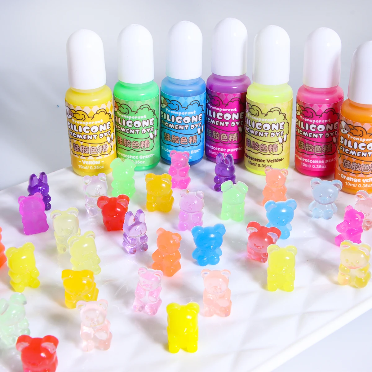 18 Kleuren Vloeibare Siliconen - Resin Color Paste recensie en prijs