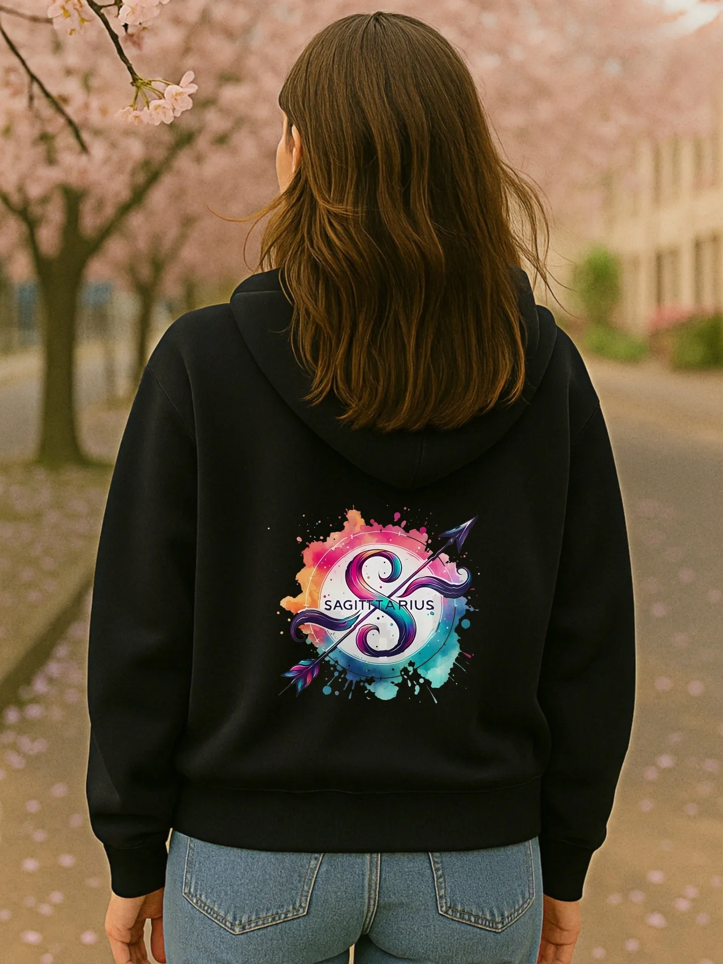 هوديي جرافيك للنساء، تصميم جمالي، طباعة جرافيك، ملابس يومية كاجوال، مريح، للشباب