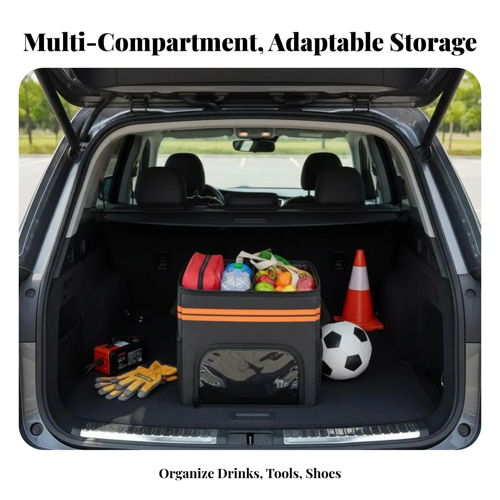 

Складной органайзер для хранения с несколькими отделениями, вместительный и прочный, для родителей и покупателей