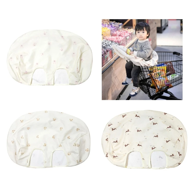 Infant Supermarket Grocery Shopping Cart Cover Printed Baby Pad Case Dustproof Kids Traveling Cushion Sleeve