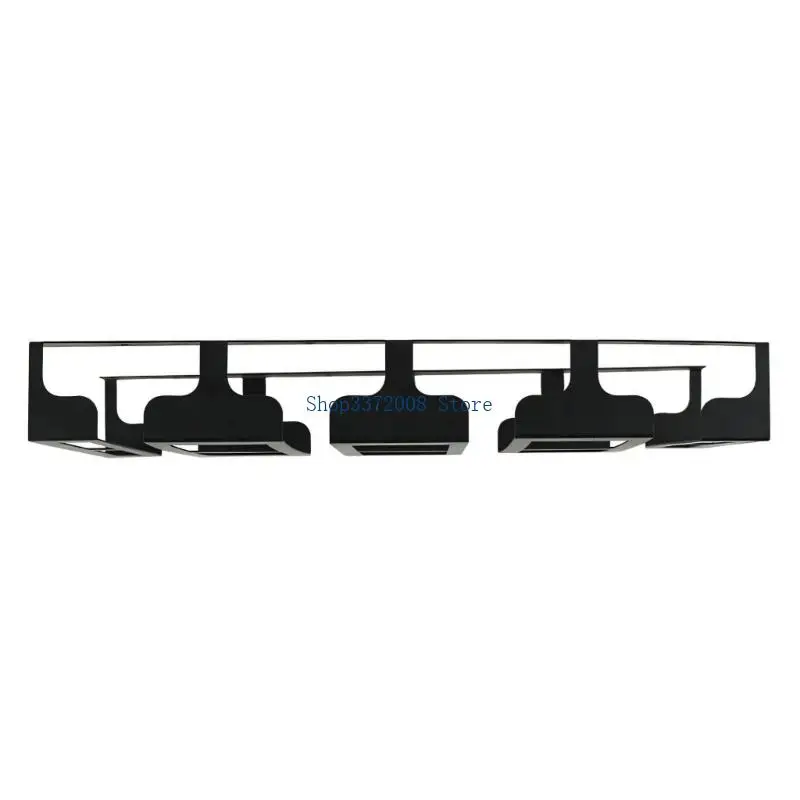 Metal Wall Mounted Wine Glass Rack Hanging Storage For Kitchen Bar Cabinet dense Design Durable And Sophisticated