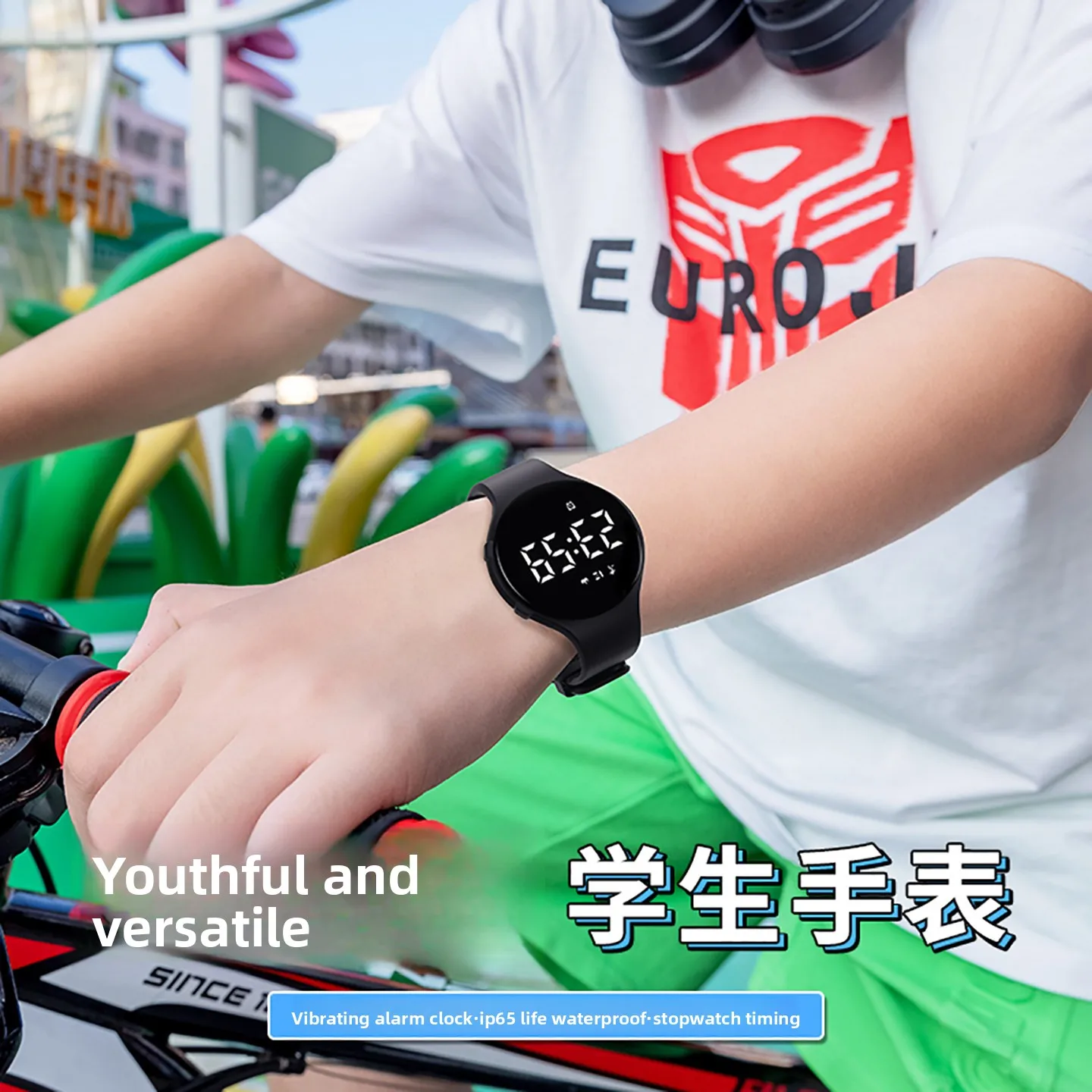 Waterproof Sports Smart Watch for Students Pedometer Vibration Alarm Electronic Wristwatch for Boys Girls Kids Junior Senior