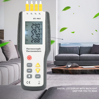 4-Channel Thermometer Thermometer HT-9815 4-Channel K Type Digital Thermocouple Sensor Thermometer Thermocouple Thermometer