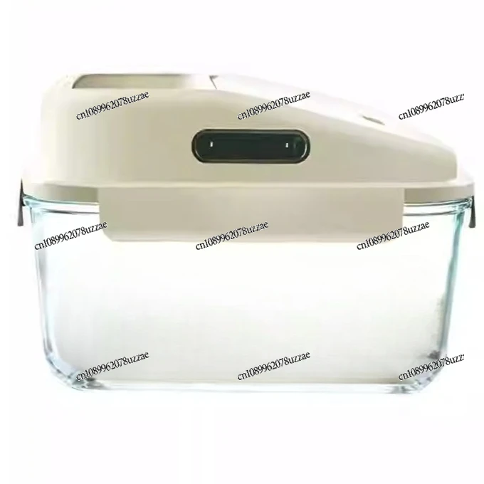 Tempered Glass Storage Storage Crisper Rice Bucket Rice Tank Grains