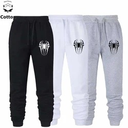 Men's Cotton Sweatpants Sports Spider Print Exercise Jogger Running Sweatpants Pants Elastic Waist Drawstring Pants With Pockets