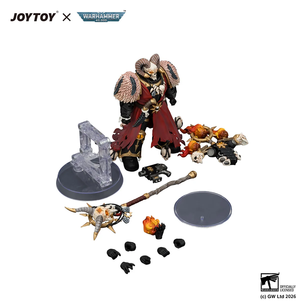 [Pre Order]JOYTOY 1/18 Action Figure Warhammer 40K Black Legion Master of Possession figures Toys view 5