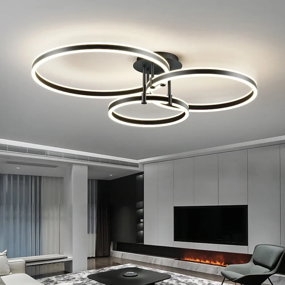 

New Italian Minimalist Living Room Main Light, High-end Minimalist Modern Lighting, Atmospheric and Creative Ceiling Light